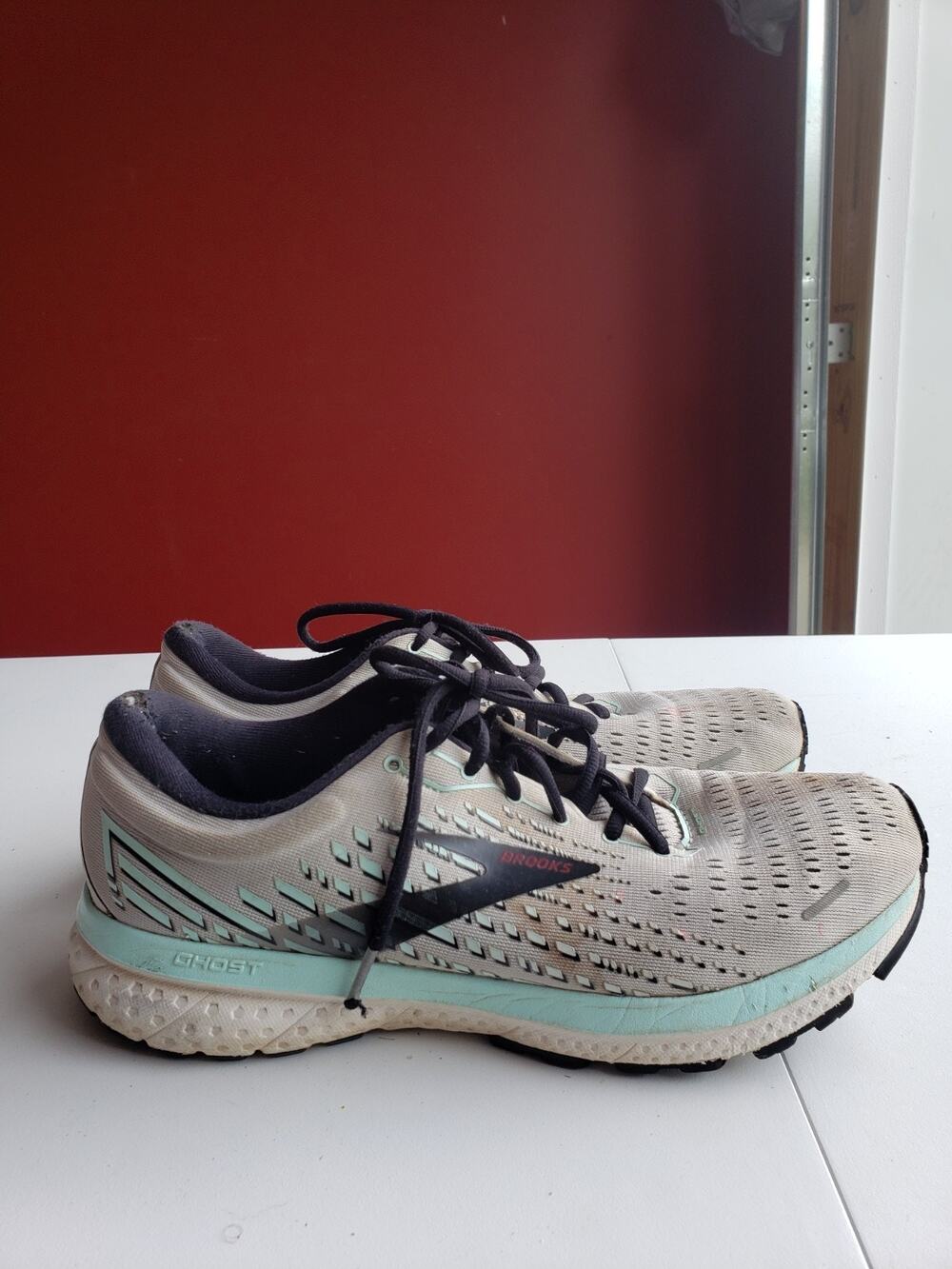 Brooks Glycerin GTS 19 Shoes Size 9.5 Womens Gray Running Marathon 1203441d074